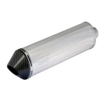 Open Box Viper Alloy Oval Stubby (39CM) Slip-on Race Can Carbon Fibre End Cap. Fixed Price $37.50.