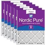 Nordic Pure 12X18X1 Merv Pleated Furnace Air Filters 6 Pack. Fixed Price $80.70.