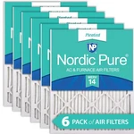 Nordic Pure 12X24X1 (11 1/2 23 3/4) Pleated Merv 14 Air Filters 6 Pack. Fixed Price $103.07.