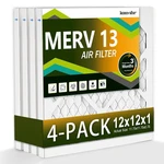 Komashr 12X12X1 Air Filter Merv 13 4-PACK Hvac Furnace Dust Defense. Fixed Price $39.09.