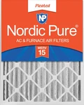 Nordic Pure 20X20X4 (3 5/8) Pleated Merv 15 Air Filter Pack. Fixed Price $49.99.