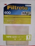 4 Pack 3M Filtrete Air Filter Mpr 600 Reduce Dust Pollen Mold Pet Dander. Fixed Price $34.99.