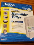 Bestair Universal Extended Life Humidifier Filter #ALL-1-W Fits Many Units New. Fixed Price $9.99.