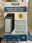 Veva Premium 2 Hepa & 6 Pk Of Pre-filters For AC4100/AC4 Air Purifiers. Fixed Price $14.00.