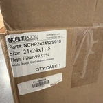 Filtration NCHP242412S910 X 11.5 In 3 Micron Hepa Air Scrubber Filter. Fixed Price $127.50.