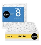 Simply Filters Merv 8 Pleated Furnace & Air 14X25X1 6 Pack. Fixed Price $35.99.