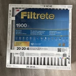 3M Filtrete Mpr 1900 4-INCH Allergen, Bacteria And Virus Air Filter: 20X20X4. Fixed Price $49.95.