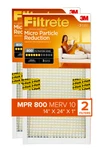 Filtrete 2PK Micro Particle Reduction Hvac Furnace Air Filter, 14"X24"X1", 800M. Fixed Price $19.99.