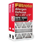 Filtrete 16X25X5 Air Filter Mpr 1000 Merv 11 2-PACK Allergen Defense. Fixed Price $63.65.
