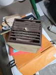 Vintage Sunbeam Fresh'nd-aire Cleaner Woodgrain 57-16 New Box. Fixed Price $22.00.