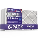 Bnx Trufilter 14X25X1 Air Merv 8 (6 Pack) - Made In Usa Dust & Pe. Fixed Price $55.13.