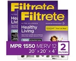 Filtrete 20X20X4 Air Filter, Mpr 1550 Dp, 2-PACK, Ultra Allergen, Merv 12. Fixed Price $69.99.