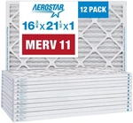 Aerostar 16.375X21.5X1 Merv 11 Air Filter, Pleated Furnace Hvac Filters (16.5. Fixed Price $179.63.