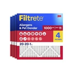 Filtrete Air Filter, Merv 11, Mpr 1000, Allergens & 20X20X1, White. Fixed Price $89.99.