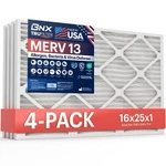 Bnx Trufilter 16X25X1 Air Merv 13 (4-PACK) Made In Usa Electrostat.... Fixed Price $48.83.