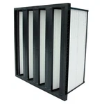 24X24X12", Merv 13 V-bank Air Filter Handler 53DK14. Fixed Price $198.50.