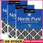 Merv 12 Air Filter 20X20X2 High Filtration Odor Control 3 Pack Usa Made. Fixed Price $98.78.