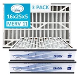 Trion Air Bear 259112-105 (3 Pack) Pleated Furnace Filter 16"X25"X5" Merv. Fixed Price $94.89.