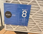 Simply By Mervfilters 14X20X1 Air Filter, 8, Furnace 6PK Open Box. Fixed Price $36.00.