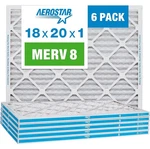 Aerostar 18X20X1 Merv Pleated Air Filter, Furnace 6 Pack. Fixed Price $29.56.