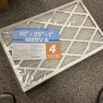 16X25X1 Air Filter 4-PACK Merv 8 Moaj Advanced Dust Defense Made In Usa. Fixed Price $32.00.