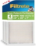 Filtrete 24X30X1 Furnace Air Filter, Mpr 700, Merv 8, Tough On Pollen, Easy. Fixed Price $67.99.