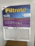 3M Filtrete High Performance 1500 Filter 16X20X1 Allergen, Bacteria & Virus. Fixed Price $18.00.