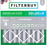 Filterbuy 20X20X4 Pleated Air Filters, Replacement For Hvac Furnace (merv 8). Fixed Price $159.96.