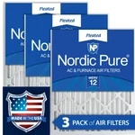 Nordic Pure 18X20X2 Merv 12 Pleated Furnace Air Filters 3 Pack (41B). Fixed Price $17.46.