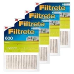 3M 704-4 14" X 25" 1" Dust Reduction Filtrete Furnace Air Filter Pack. Fixed Price $31.90.