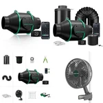 Mars Hydro Inline Fan 4" 6" Ventilation Duct Kit/carbon Filter For Grow Tent. Fixed Price $169.99.