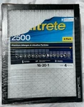 Filtrete 3M 16X20X1 2500 Mpr Merv 14 Premium Allergen Air Filters 4PACK Open Box. Fixed Price $38.00.