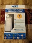 Veva Premium Hepa Pack Size Including 6 Carbon Filters GG4100-2. Fixed Price $15.60.