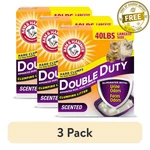 3 Pack Arm & Hammer Double Duty Cat Litter, Advanced Odor Control Clumping 40 Lb. Fixed Price $48.29.