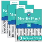 Nordic Pure 16X25X2 (15 1/2 24 3/4) Pleated Merv 14 Air Filters P.... Fixed Price $77.42.