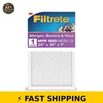 Filtrete Hvac Air Filter 20X30X1, Mpr 1500 Merv 12, Allergen Control. Fixed Price $43.99.