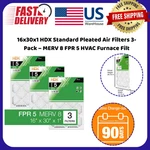 16X30X1 Hdx Standard Pleated Air Filters 3-PACK Merv 8 Fpr 5 Hvac Furnace. Fixed Price $18.05.