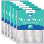 Nordic Pure 18X24X1 Actual Size 17 1/2 23 3/4 Pleated Merv 14 Air. Fixed Price $155.16.