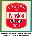 Western Winston 500 - Vintage Original Vinyl Decal Sticker Nascar Racing. Fixed Price $5.83.