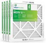 Trightfilters 18X18X1 MERV-8 Pleated Air Replacement Hvac Furnace 4PCS. Fixed Price $37.99.