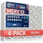 Bnx Trufilter 20X25X1 Air Merv 13 (4-PACK) Made In Usa Electrostat.... Fixed Price $57.92.