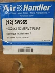 Air Handler Filters Qty- 12, 10" X 24" 1" 5W969 Merv 7 Sc Pliegue. Fixed Price $8.50.