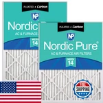 Nordic Pure 12X20X1 Actual Size 11 1/2 19 3/4 Pleated Air Filters Merv. Fixed Price $77.57.