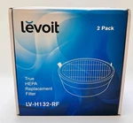 Genuine Levoit LV-H132-RF True Hepa Air Purifier Replacement Filter 2PK. Fixed Price $14.95.