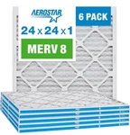 Aerostar 24X24X1 Merv 8 Furnace Air Filter, 6 Pack. Fixed Price $25.74.