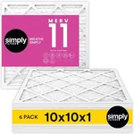 Simply Filters 10X10X1 Air Merv 11 Mpr 1000 6 Pack - White. Fixed Price $35.65.