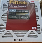 3M Filtrete Air Filter 2 Pack 1000 Filtration Level X14" New Sealed Pkg. Fixed Price $24.49.
