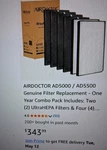 Airdoctor AD5000 / AD5500 Genuine Filter Replacement- 6 Pack. Fixed Price $243.99.