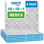 Aerostar 18X18X1 Merv Pleated Air Filter, Furnace 6 Pack (ac.... Fixed Price $51.72.