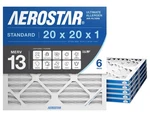 Aerostar 20X20X1 Merv 13 Air Filter, 6 Count, Actual Size Pack,. Fixed Price $70.19.